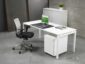 Bureau 4-poot 200 x 100 Wit Wit