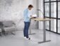 OO Bureau sta-zit 180 x 80 cm aluminium