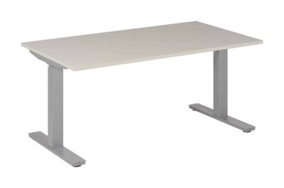 Bureau zit sta 120x80 Aluminium Wit